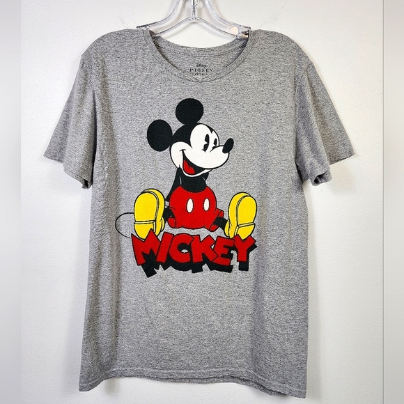 Disney Other - Disney Mickey Mouse Men's Gray Classic Mouse Graphic T-Shirt Short Sleeve, sz MD